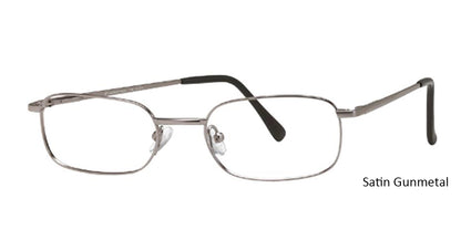 Satin Gunmetal Vivid Euro-Steel Flex 76 Eyeglasses