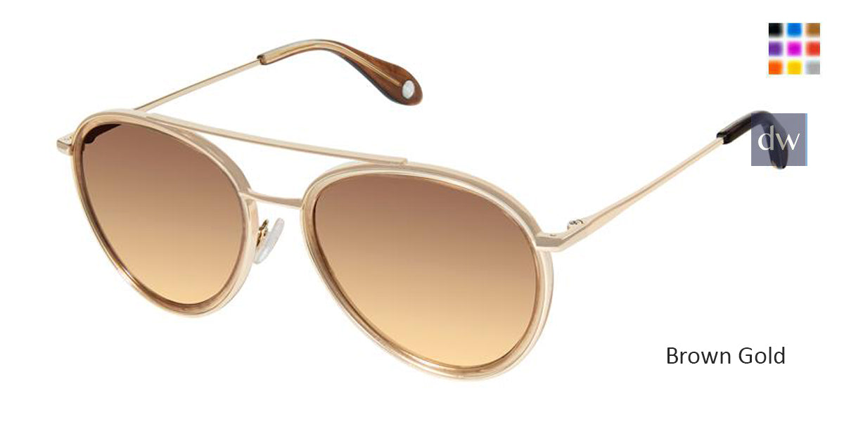 Brown Gold Fysh F-2045 Sunglasses.