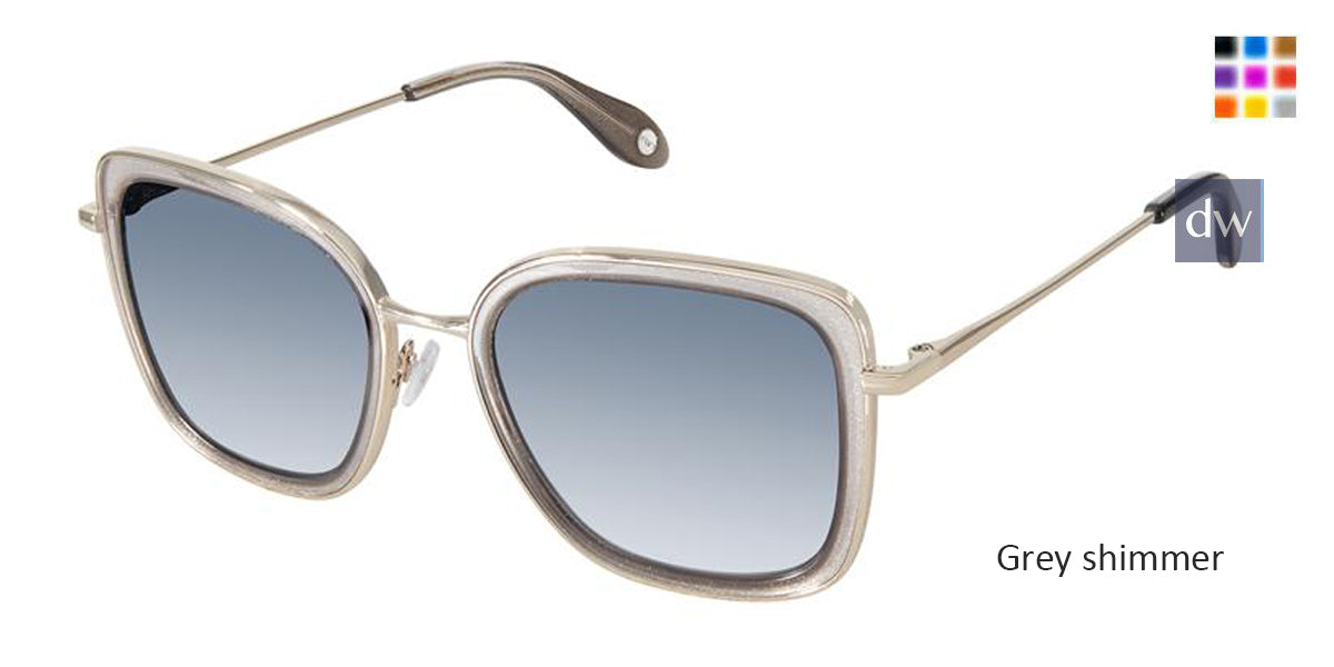 Grey Shimmer Fysh F-2046 Sunglasses