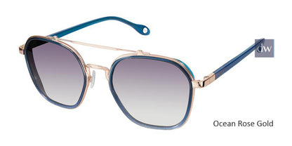 Ocean Rose Gold Fysh F-2048 Sunglasses.