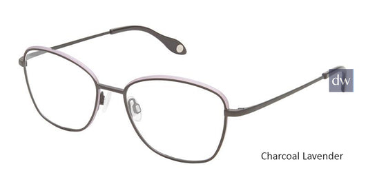 Charcoal Lavender Fysh 3649 Eyeglasses.