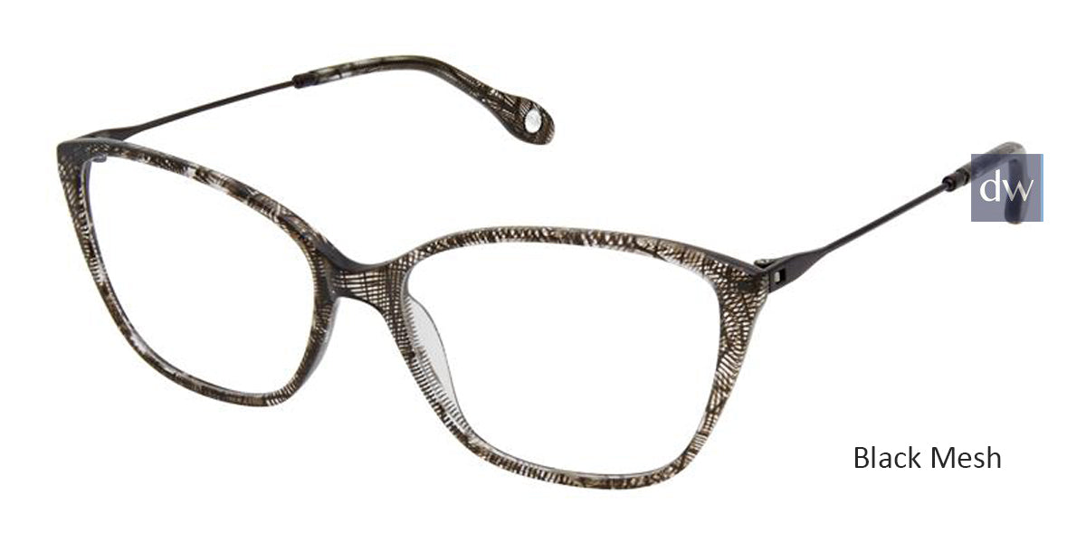 Black Mesh Fysh 3650 Eyeglasses.