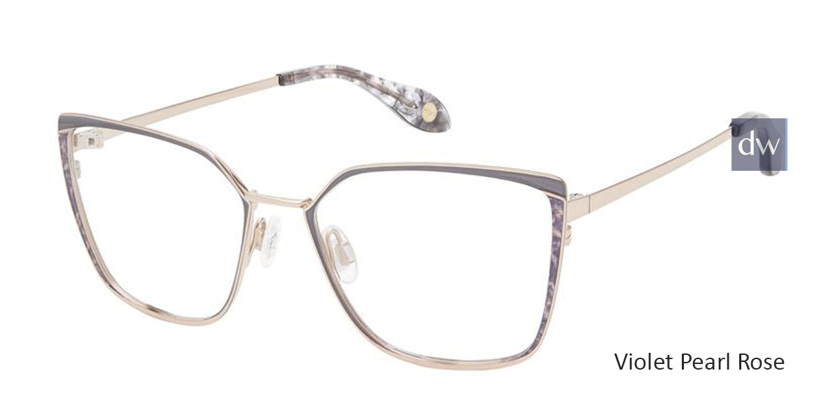 Violet Pearl Rose Fysh 3651 Eyeglasses.