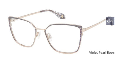 Violet Pearl Rose Fysh 3651 Eyeglasses.