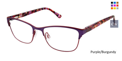 Purple/Burgundy Geoffrey Beene G222 Eyeglasses