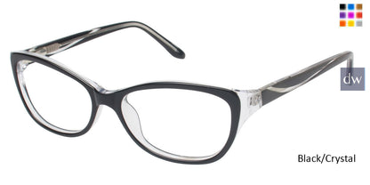 Black/Crystal Geoffrey Beene G309 Eyeglasses