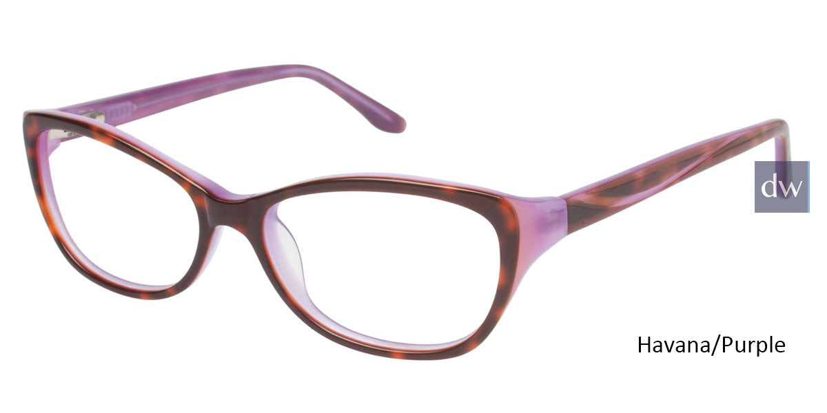 Havana/Purple Geoffrey Beene G309 Eyeglasses