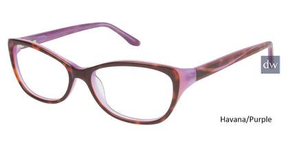 Havana/Purple Geoffrey Beene G309 Eyeglasses