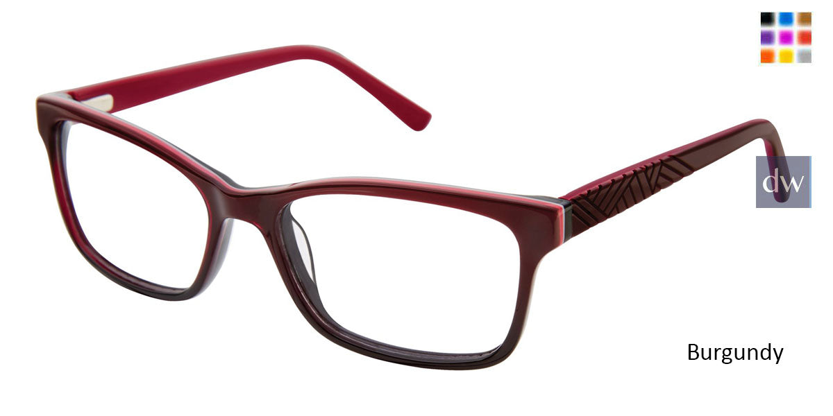 Burgundy Geoffrey Beene G318 Eyeglasses