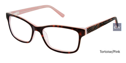 Tortoise/Pink Geoffrey Beene G318 Eyeglasses