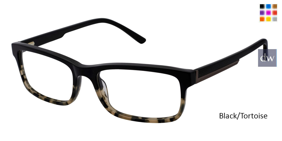 Black/Tortoise Geoffrey Beene G523 Eyeglasses