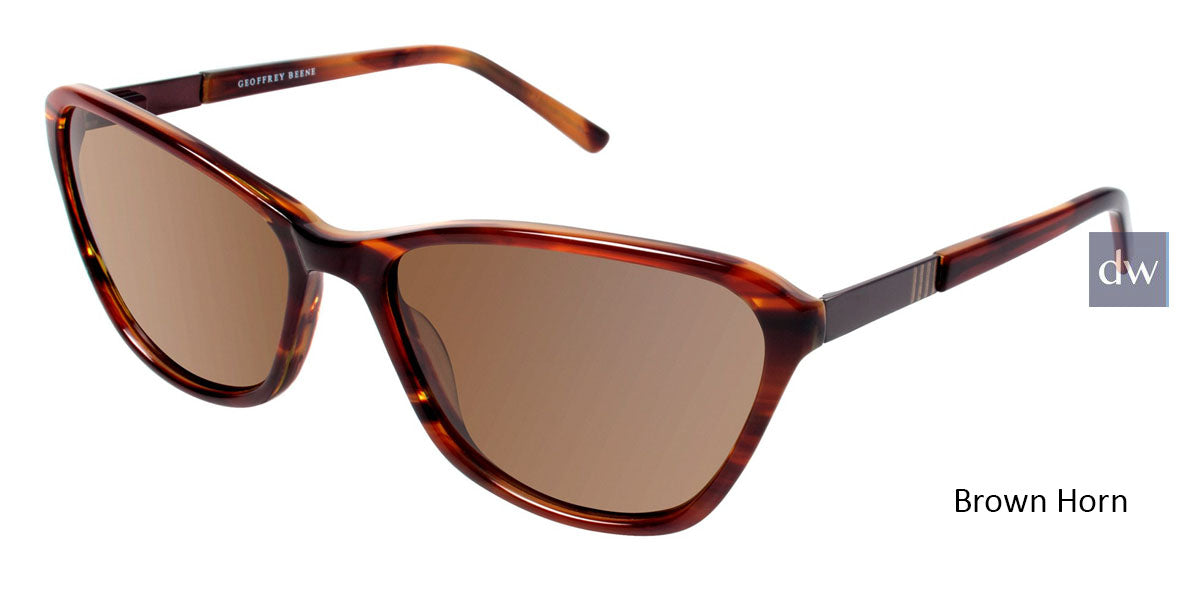 Brown Horn Geoffrey Beene G808 Sunglasses