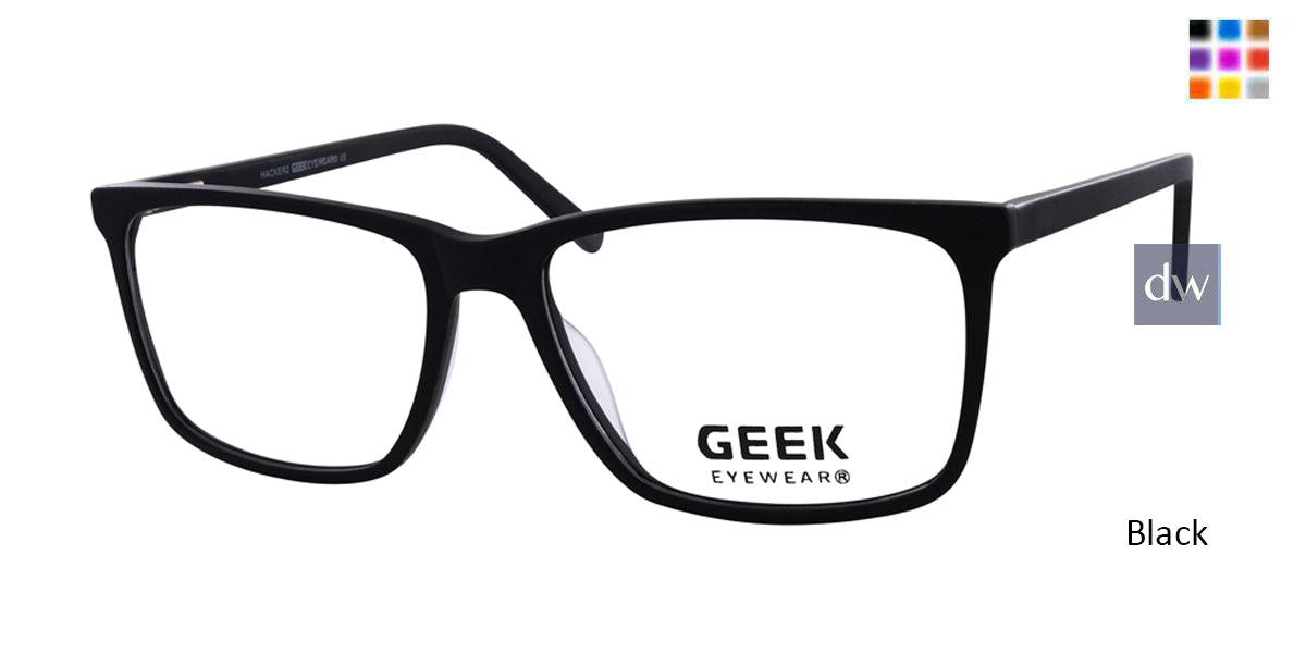 Black GEEK HACKER 2 Eyeglasses