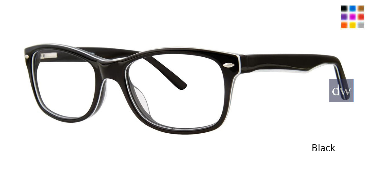 Black Destiny Delray Eyeglasses.