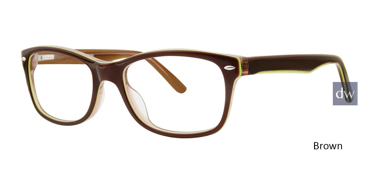Brown Destiny Delray Eyeglasses.