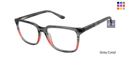 Grey/Coral Gx By Gwen Estefani Gx054 Eyeglasses.