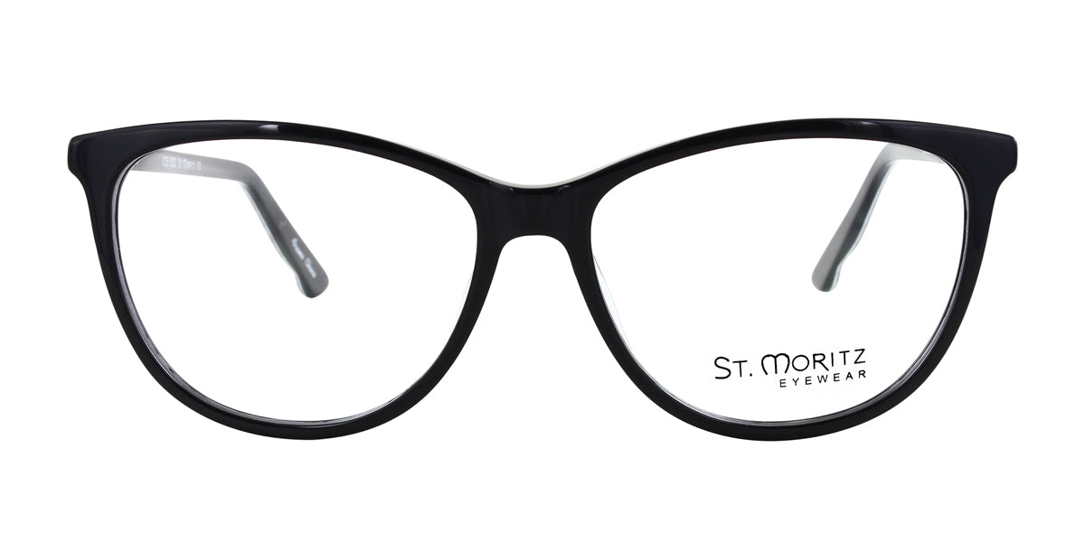 Black ST. Moritz ICE 302 Eyeglasses