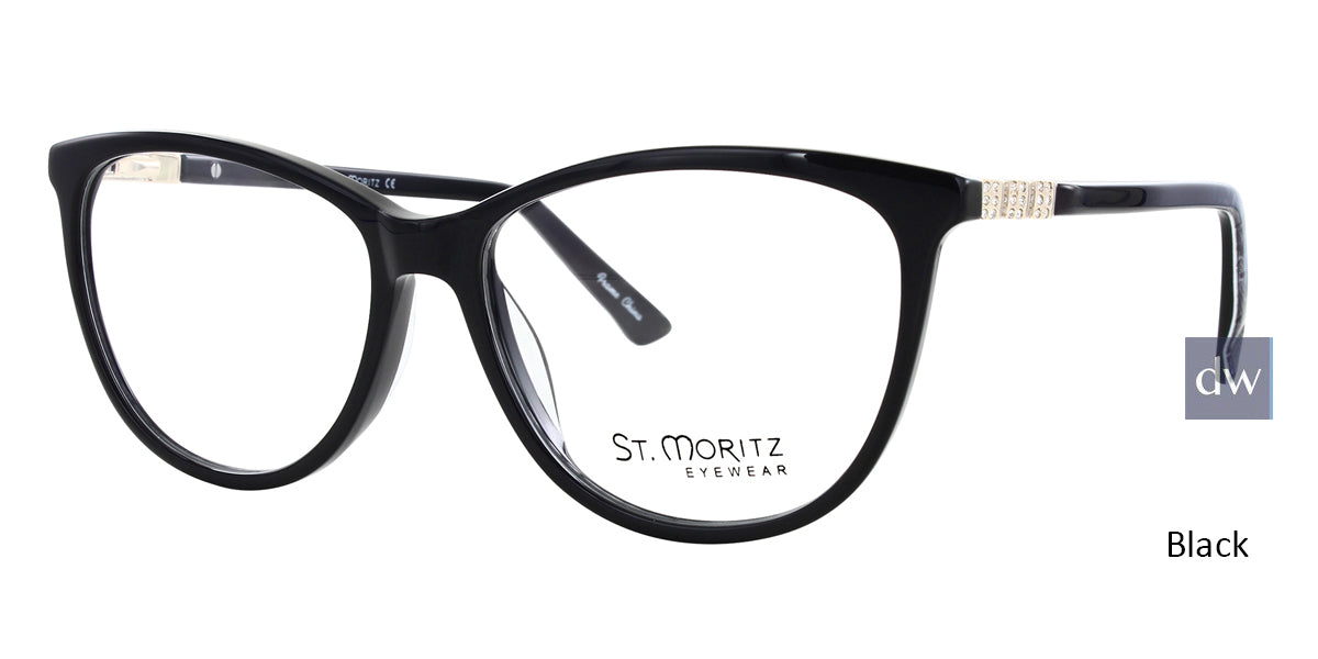Black ST. Moritz ICE 302 Eyeglasses