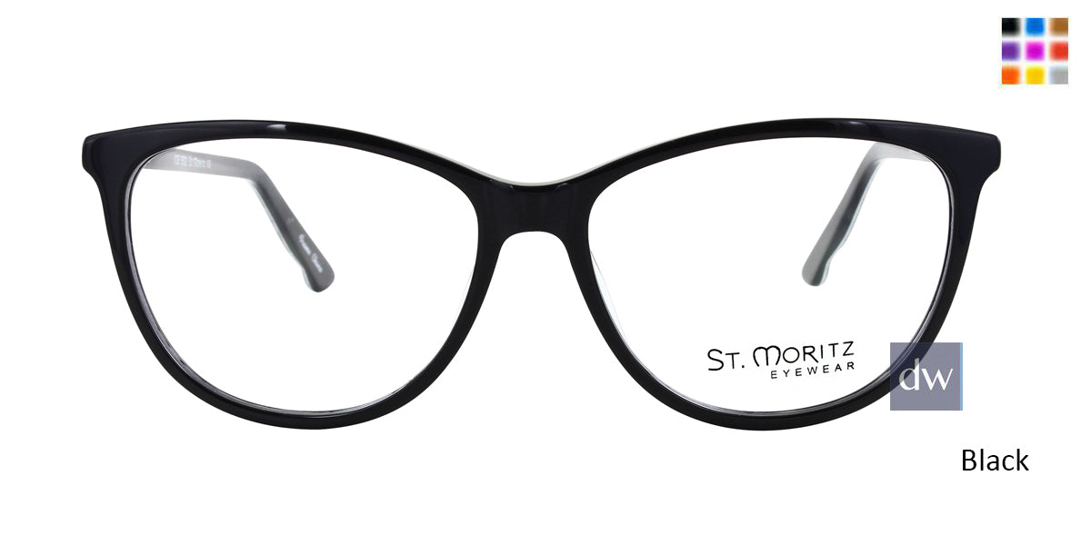 Black ST. Moritz ICE 302 Eyeglasses