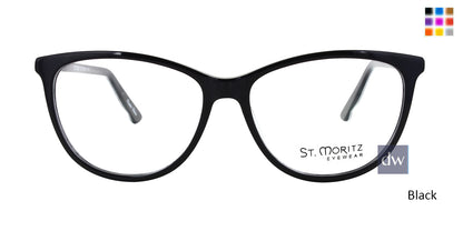 Black ST. Moritz ICE 302 Eyeglasses