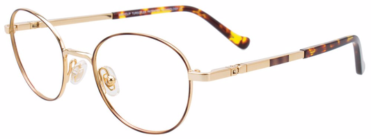 Demi Brown Shiny Gold
