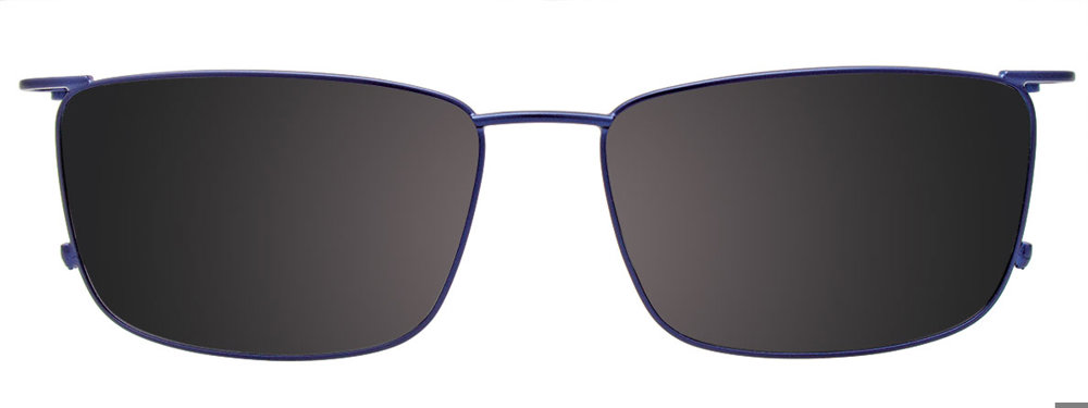Navy Blue Light Blue Clip On
