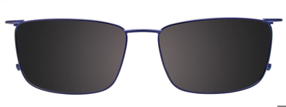 Navy Blue Light Blue Clip On