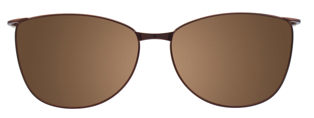 Satin Brown Beige Clip On