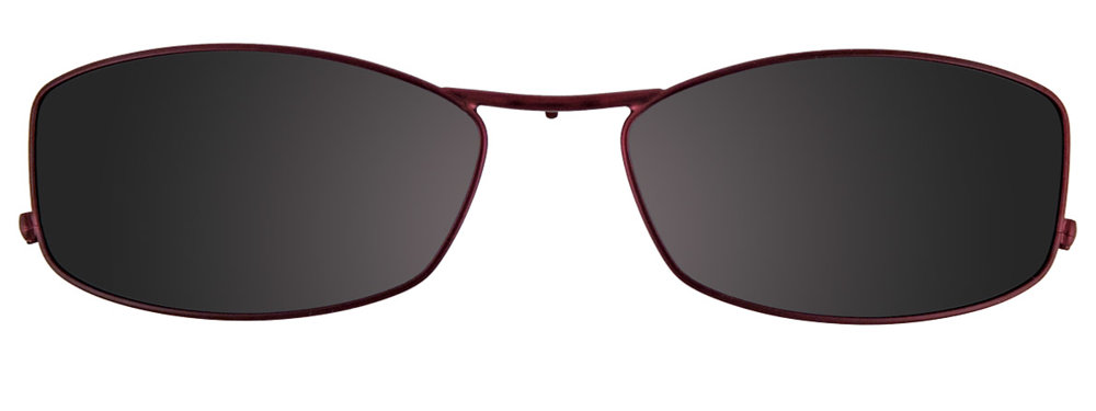 Matt Dark Red Gold Clip On
