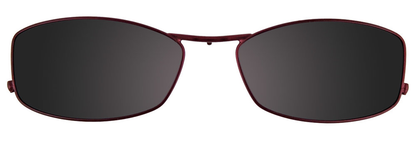 Matt Dark Red Gold Clip On