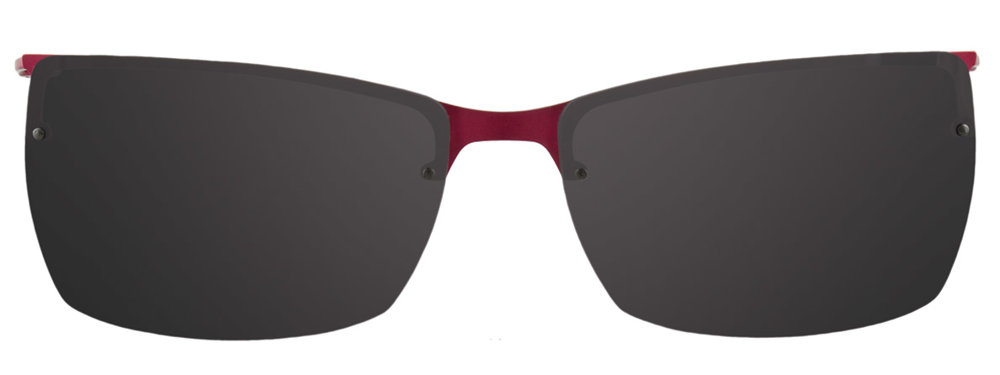 Satin Dark Red Clip On