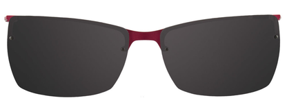 Satin Dark Red Clip On