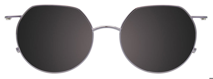 Transparent Grey Blue Clip On