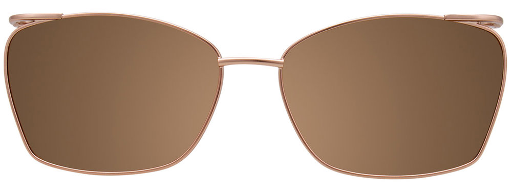 Brown Pattern Gold Clip On
