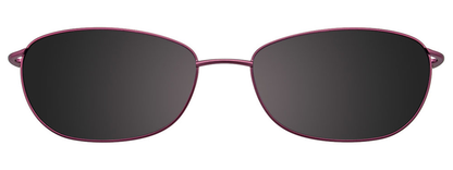 Satin Plum Clip On