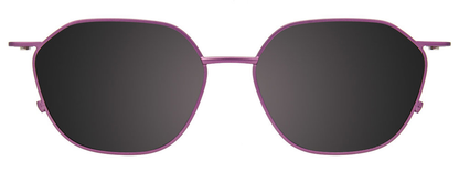 Tortoise Brushed Lilac Steel Clip On