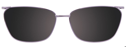Blue Transp Prl Eff  Lt Lilac Clip On