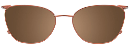 Pink Gold Mix Patterned Browline Clip On