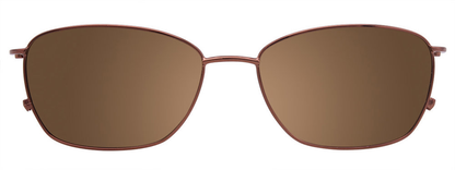 Shiny Brown Gold Clip On