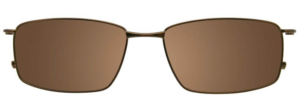 Satin Golden Brown Clip On
