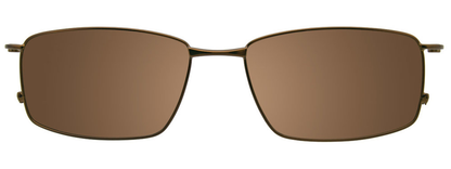 Satin Golden Brown Clip On