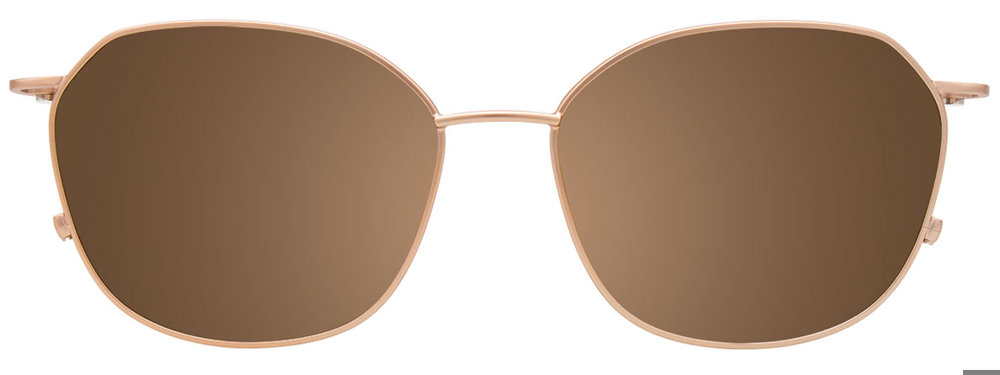 Beige Pink Tortoise Rose Gold Clip On