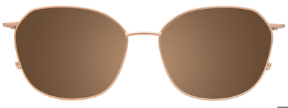 Beige Pink Tortoise Rose Gold Clip On