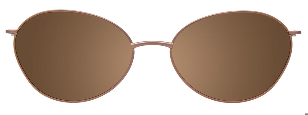Pink Gold Light Brown Clip On