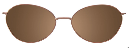 Pink Gold Light Brown Clip On