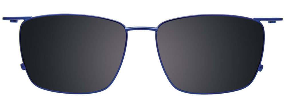 Blue Brown Tortoise Blue Clip On