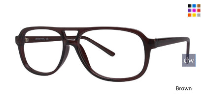 Brown Affordable Designs Justin Eyeglasses.