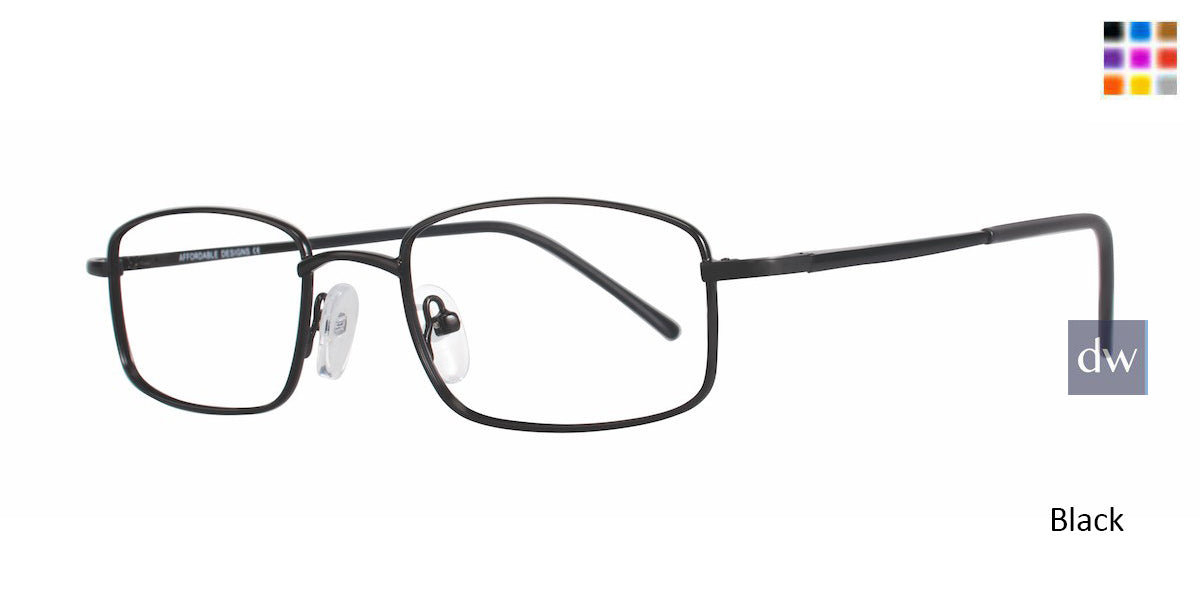 Black Affordable Designs Kingston Jr Eyeglasses - Teenager.