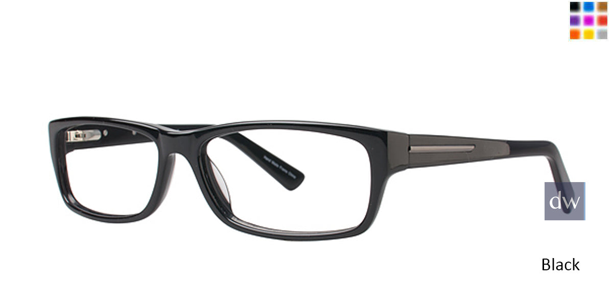 Black Elan 3715 Eyeglasses.