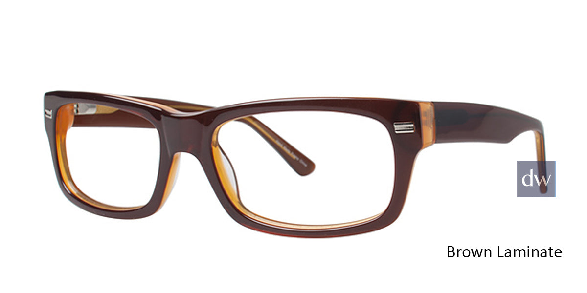 Brown Laminate Elan 3716 Eyeglasses.